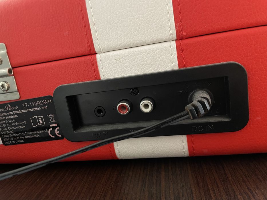 Gramofon odtwarzacz do winyli Lenco tt-110 czerwony