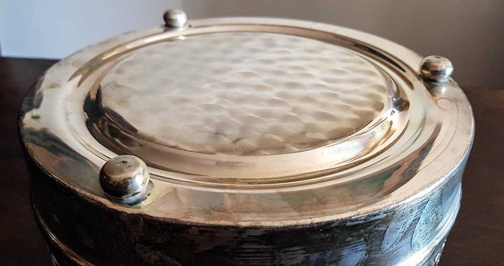 Taça de mesa com tacho de barro 20cm de diâmetro