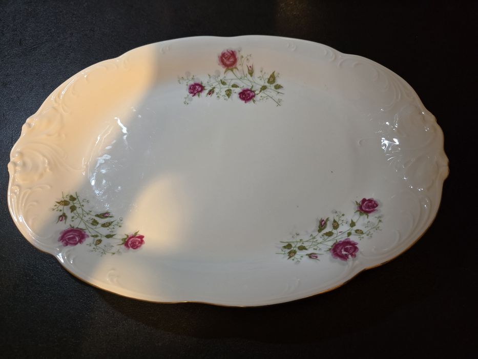 Duży półmisek w kwiaty