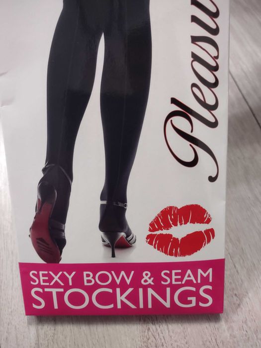 czarne damskie podkolanówki - zakolanówki