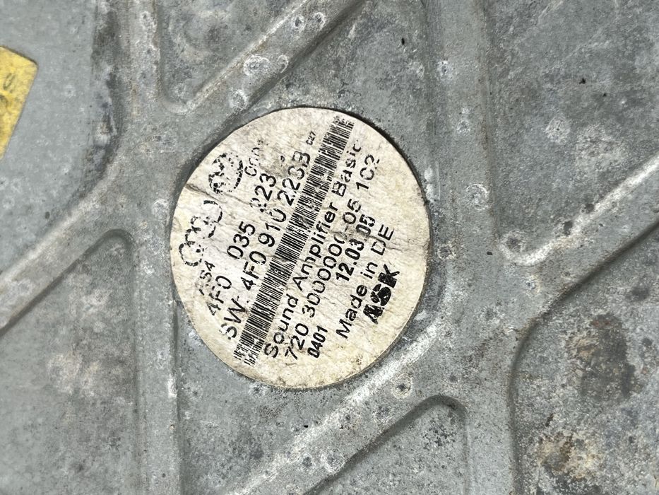 Уселитель Музики Audi A6 C6 Підсилювач 4F0910223B Розборка Ауді Шрот
