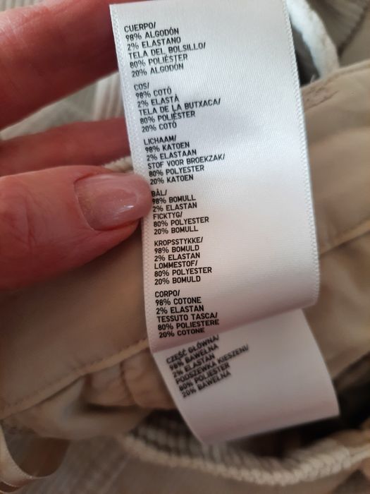 Вельветові штани жіночі світлі UNIQlO