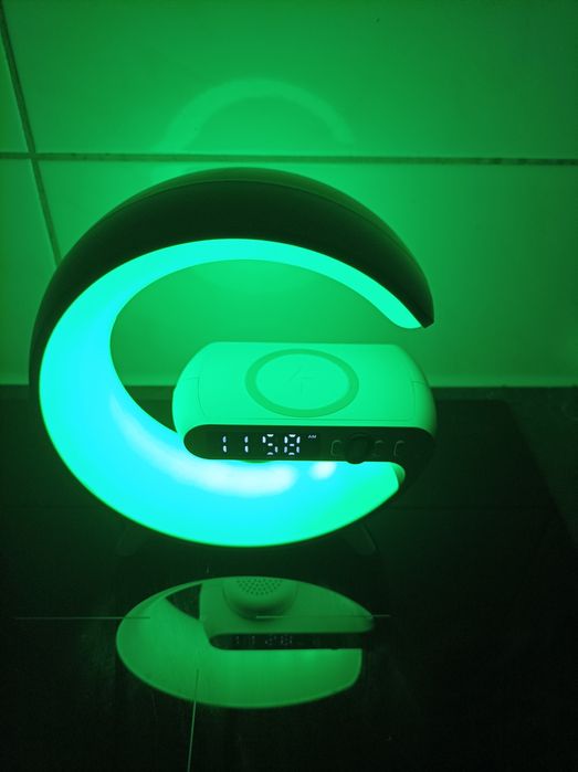 Лампа ночник Smart light Sound c часами, будильником