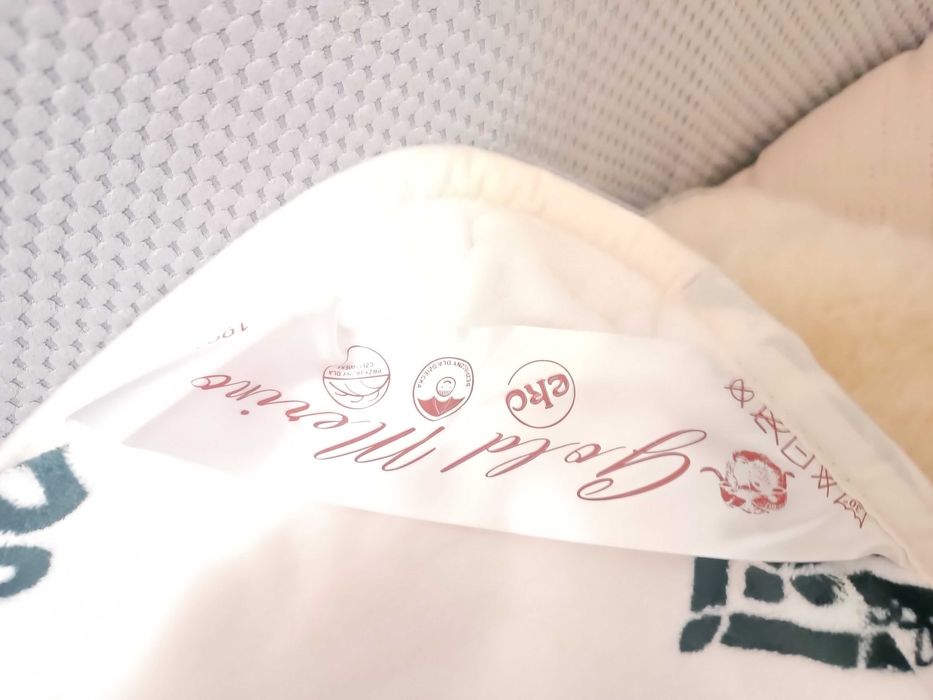 Koc z wełny 100% wzór Parzenica góralska