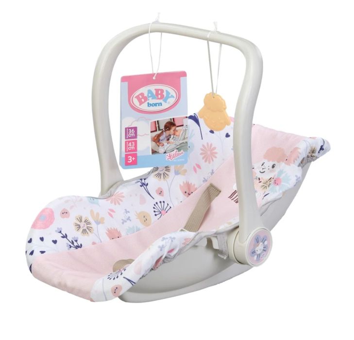 Крісло-переноска для ляльки BABY BORN 2 в 1 «Квітковий стиль» 838518