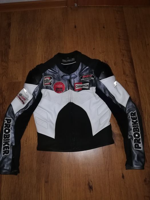 Kurtka na motor ze skóry