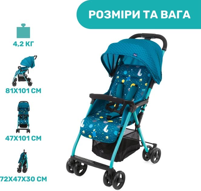 Візочок Chicco Ohlala 3 легкий для подорожей