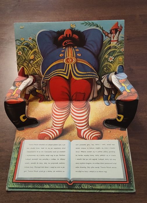 Bajka z elementami ruchomymi "Tomcio Paluch",V. Kubasta,1978r, unikat