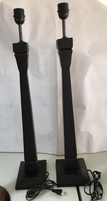 Candeeiro de luxo (madeira / metal) - NOVOS - candeeiros