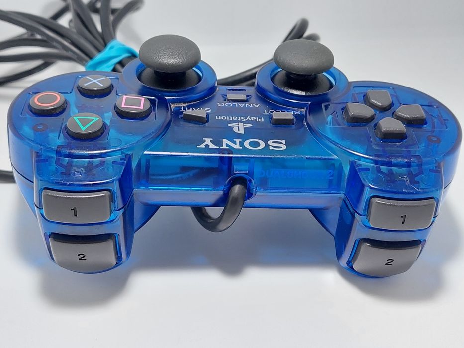Kontroler pad Sony PS2 niebieski