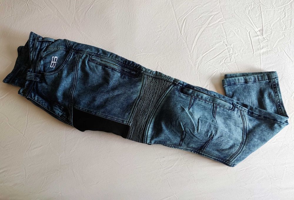 Calça jeans de mota scooter com proteções nova