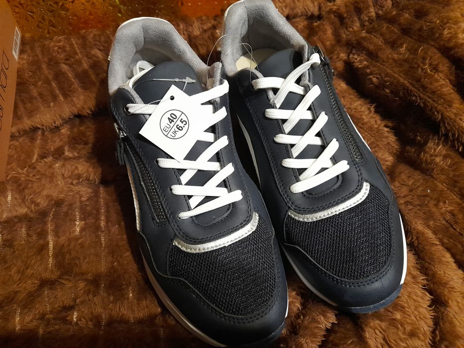 Adidasy z Wkładką Footflexx ''40''/Zamek+Sznurowanie/