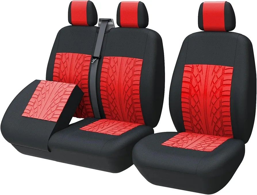 Uniwersalne pokrowce na siedzenia do samochodów dostawczych 1+2.