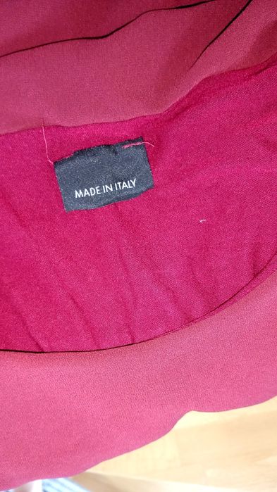 Tunika burgundowa asymetryczna na podszewce