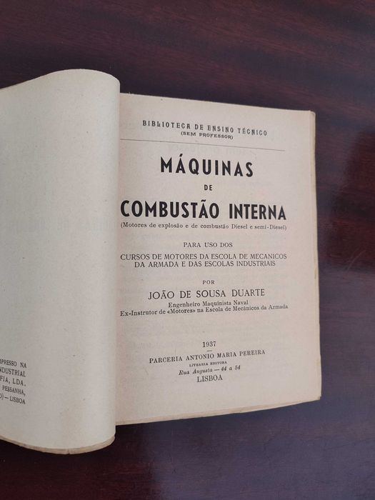 1937 Maquinas de Combustão Interna PARCERIA A.M. PEREIRA