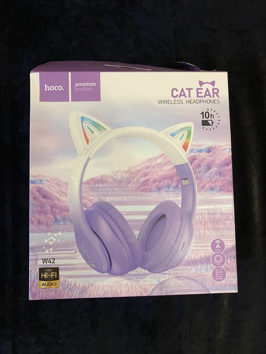 Навушники Hoco W42 Cat ear дитячі