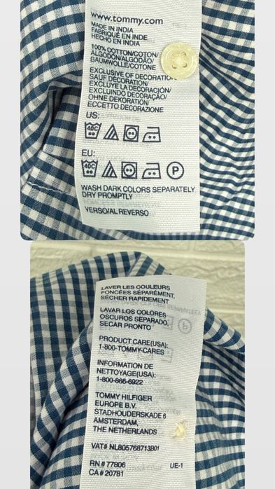 Сорочка Tommy Hilfiger оригінал у клітинку XS-S