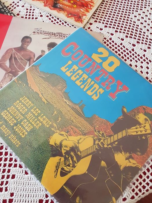 Cinco discos de vinil