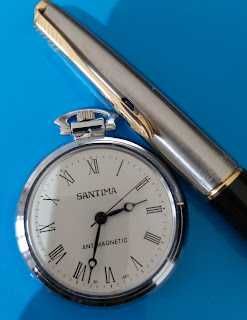 Relógio de bolso marca SANTIMA antimagnético,  antigo