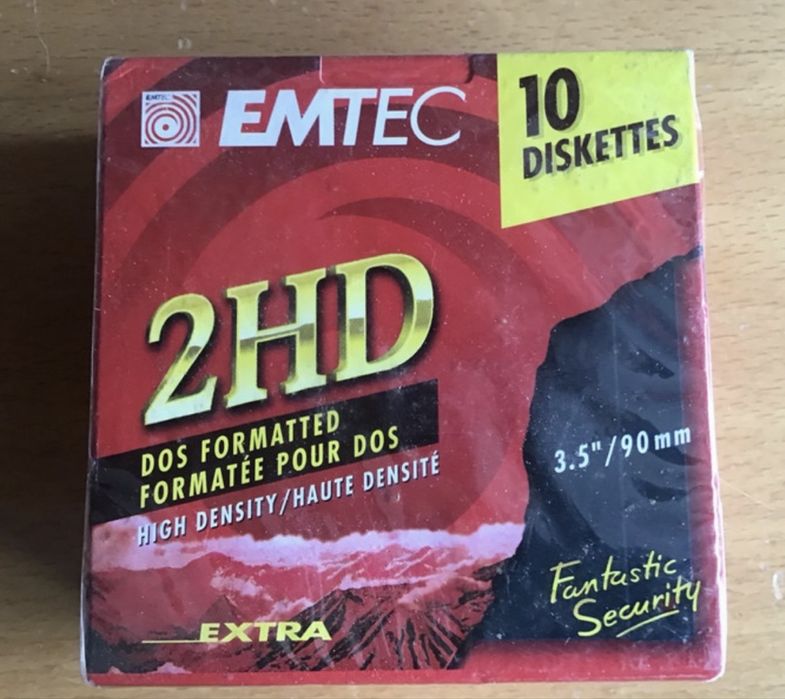 Caixa 10 diskettes/disquetes Novo