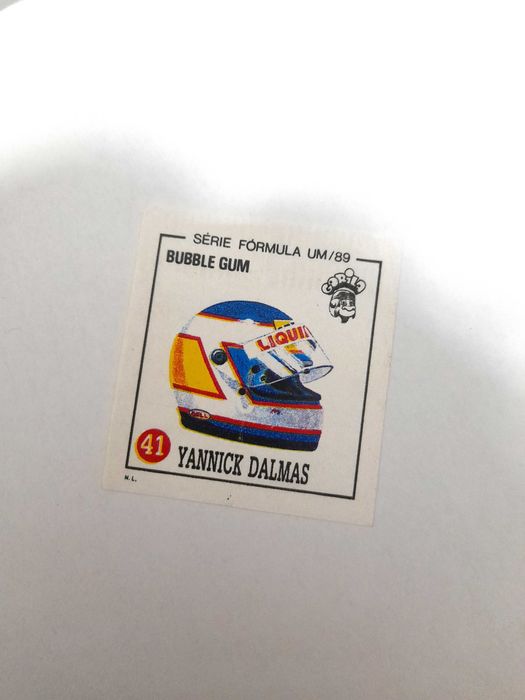 Cromo Vintage das Pastilhas Gorila Série Fórmula Um Coleção Anos 80