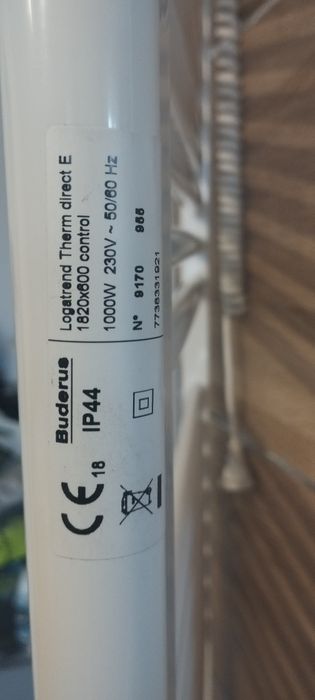 Grzejnik elektryczny firmy Buderus