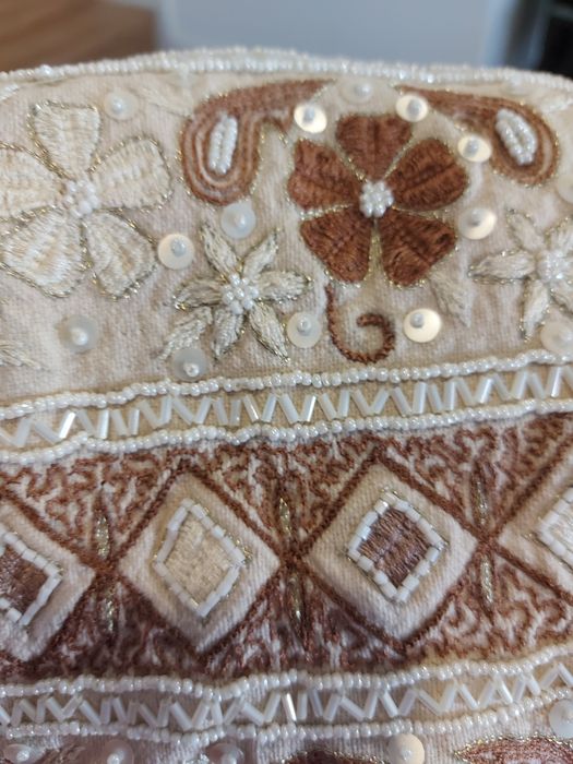 Mala de Tecido bordada