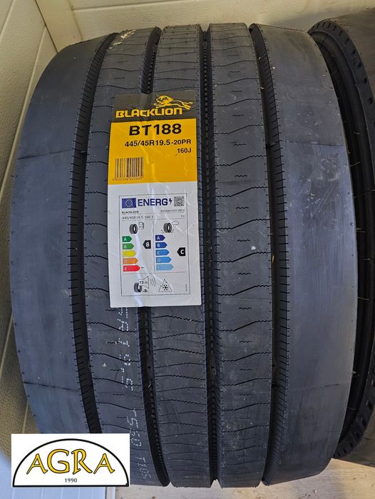 445/45R19.5 (1280netto) BLACK LION NOWA opona opony naczepa BLACKLION