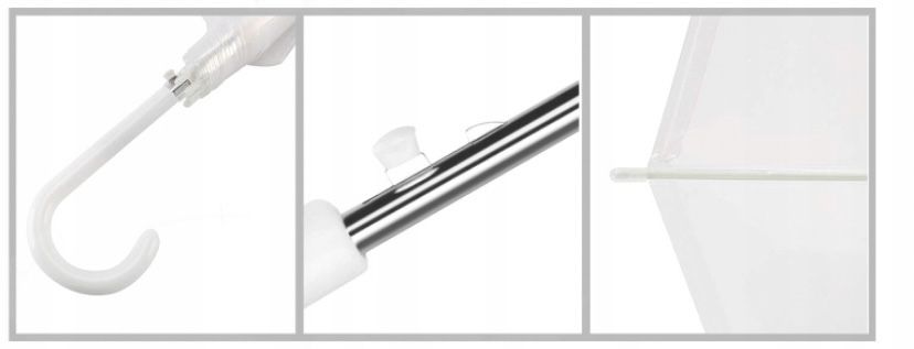 3 Parasolki przezroczyste wesele ślub