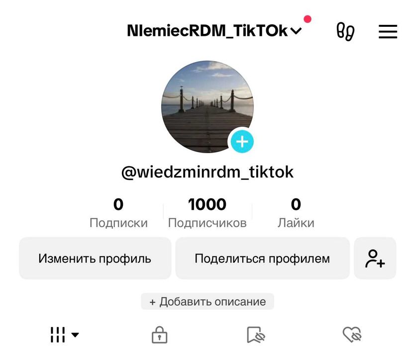 Стрим + Ссылка в профиль | Тик ток Аккаунт 1000+ Подписчиков |