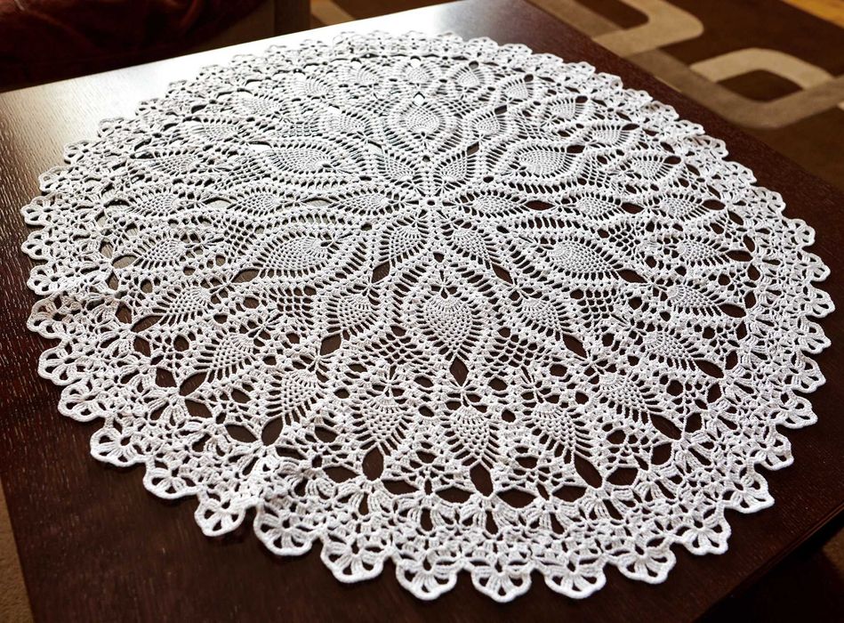 Obrus szydełkowy 73 - 74 cm, serweta