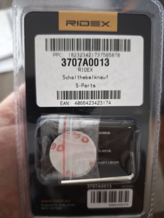 Manete de mudanças RIDEX