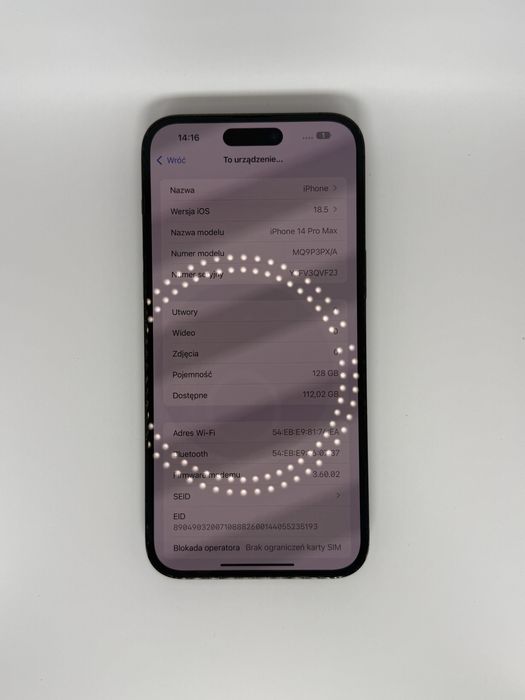 iPhone 14 Pro Max Gwiezdna Czerń 128gb
