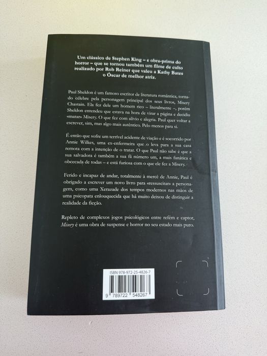 Livro “Misery” de Stephen King