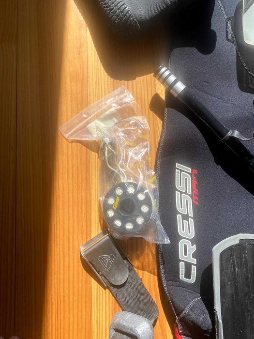 Equipamento de mergulho (usado 1x)