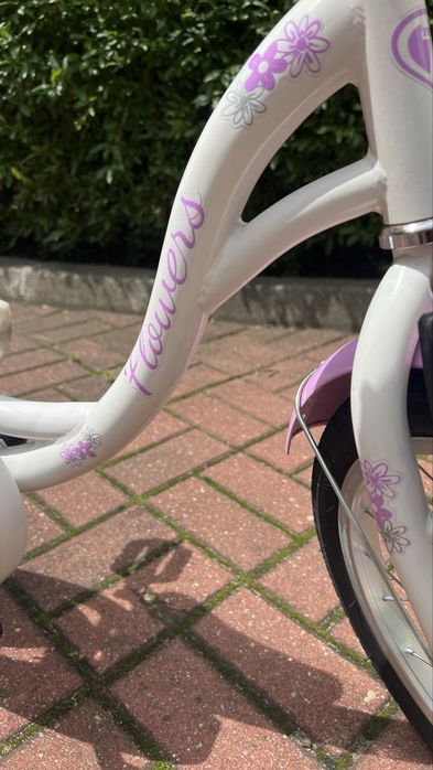 Rower dziecięcy Flowers 16” | Nowe opony | Regulowana kierownica