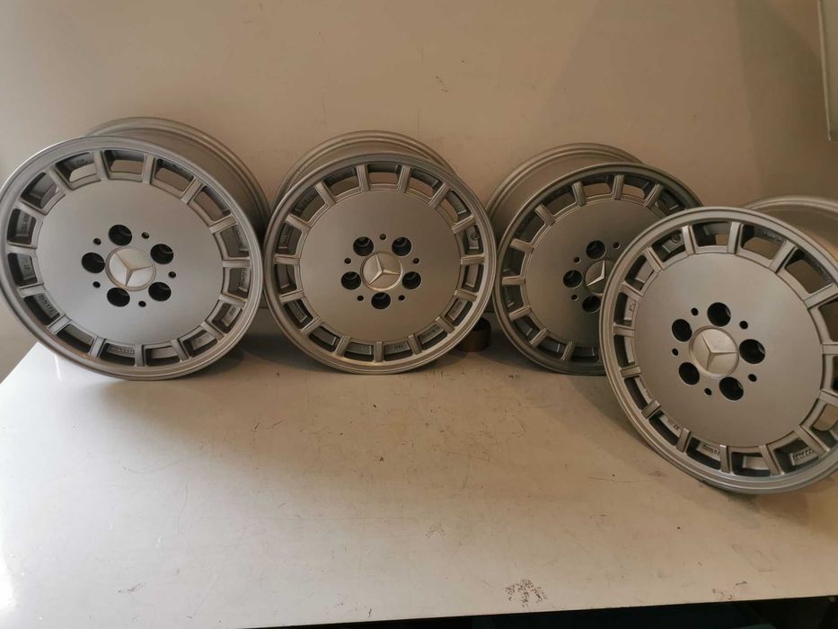 Alufelgi 15 5x112 MERCEDES  W190 W124 W126 Gullideckel