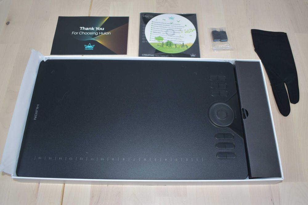 Mesa Digitalizadora / Tablet Gráfico HUION HS610 (254 x 158.8 mm) NOVO