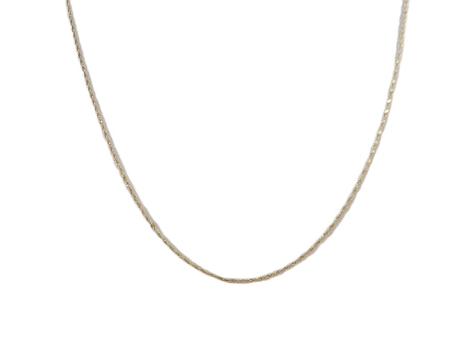 Elegancki złoty łańcuszek 585 splot singapur długość 52 cm