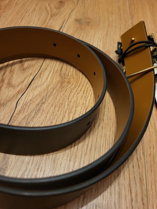 Pasek dwustronny czarny brązowy