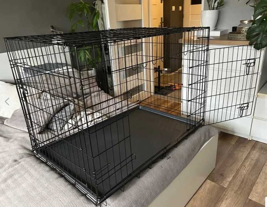 Klatka dla psa metalowa kennelowa duża zamykana bezpieczna kojec