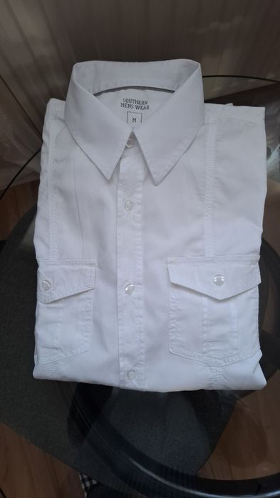 Koszula biała z długim rękawem roz. M