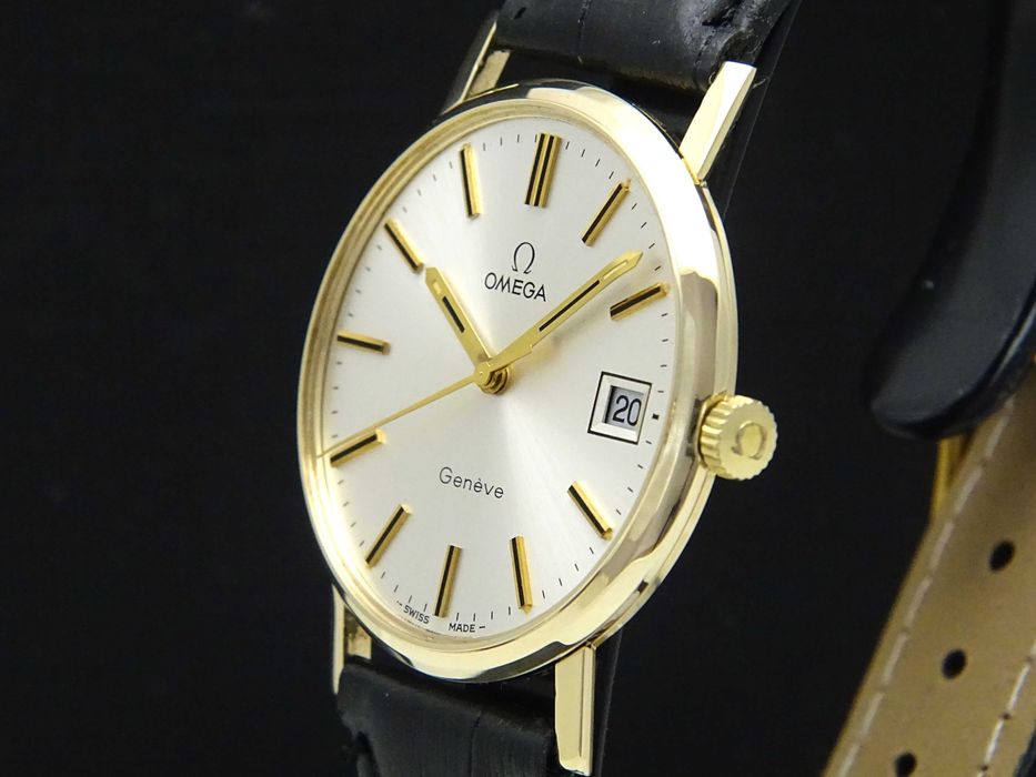 Złota Omega Geneve Cal.1030 pr.0,375 9ct rok prod.1972