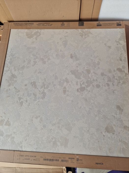 Płytki, gres 120x120 (Tubądzin, Leonardo) + Equipe Lanse Navy.