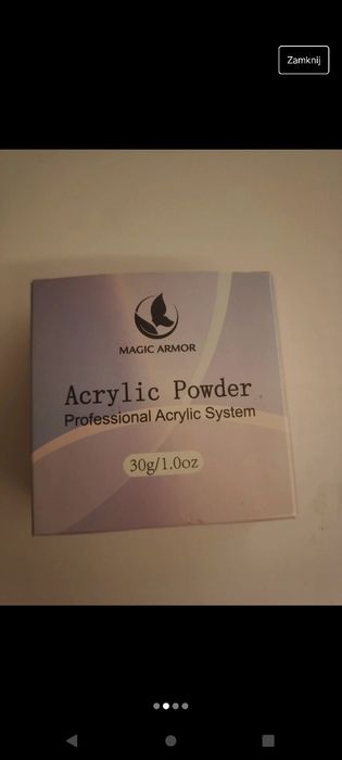 Puder akrylowy do paznokci