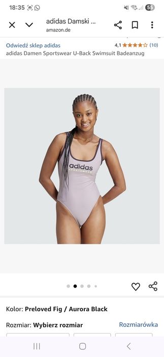 adidas Damen Sportswear U-Back Swimsuit Badeanzug