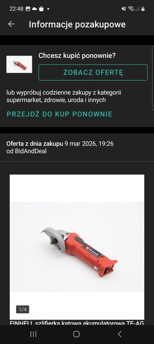 Narzędzia akumulatorowe einhell i inne