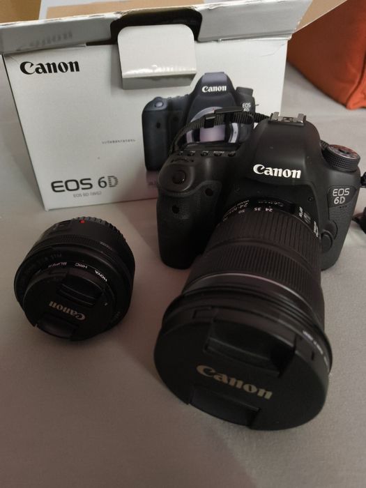 Canon EOS 6D (WG)+ 2 obiektywy Canon EF  50mm i 24-105mm