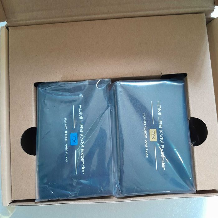 Комплект HDMI USB KVM подовжувача до 120м (1080P/60Hz) по витій парі