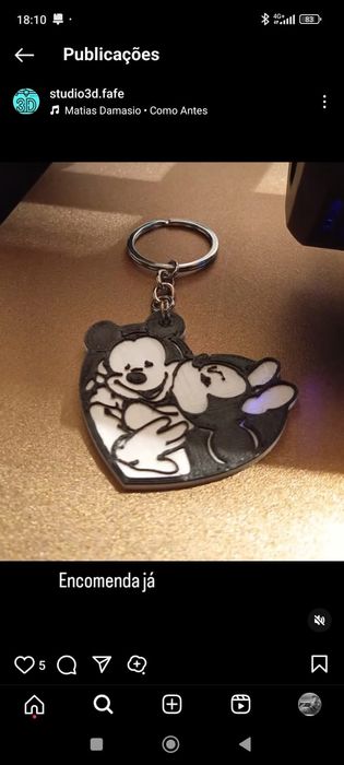 Porta-chaves Mickey&Minnie